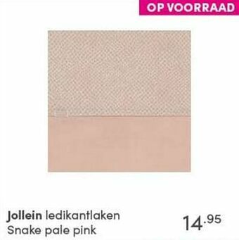 Baby & Tiener Jollein ledikantlaken snake pale pink aanbieding