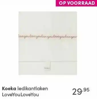 Baby & Tiener Koeka ledikantlaken loveyou loveyou aanbieding