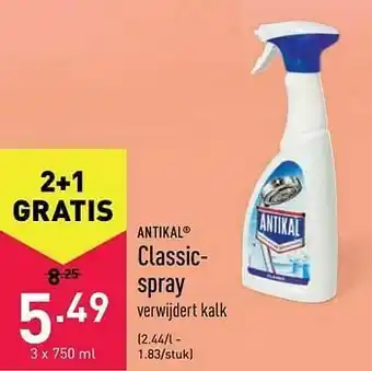 ALDI Antikal classicspray aanbieding