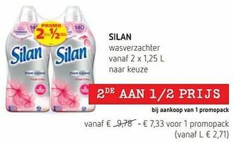 Spar Colruyt Silan wasverzachter aanbieding