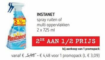 Instanet spray ruiten of multi oppervlakken