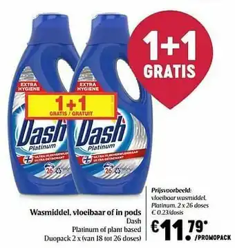 Dash vloeibaar wasmiddel, platinum