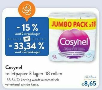 OKay Cosynel toiletpapier aanbieding