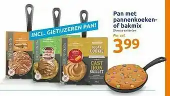 Action Pan met pannenkoeken- of bakmix aanbieding