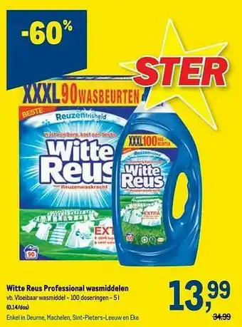 Witte reus vloeibaar wasmiddel
