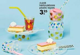 HEMA 4-pak herbruikbare plastic lepels aanbieding