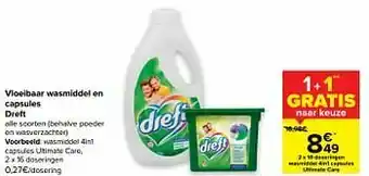 Carrefour Wasmiddel 4in1 capsules ultimate care aanbieding