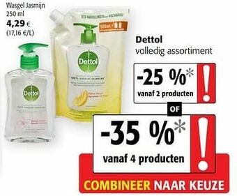 Colruyt Dettol wasgel jasmijn aanbieding