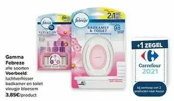 Carrefour Luchtverfrisser badkamer en toilet vleugje bloesem aanbieding