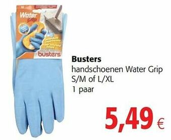 Colruyt Busters handschoenen water grip aanbieding