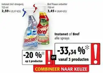 Instanet 2in1 streepvrij