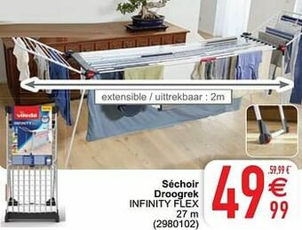 Séchoir droogrek infinity flex