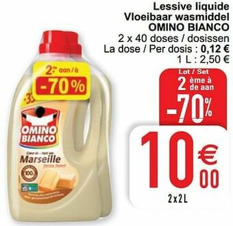 Cora Lessive liquide vloeibaar wasmiddel omino bianco aanbieding