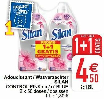 Cora Adoucissant - wasverzachter silan control pink ou - of blue aanbieding