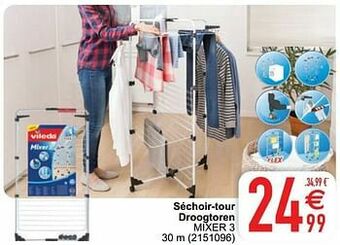 Cora Séchoir-tour droogtoren mixer 3 aanbieding