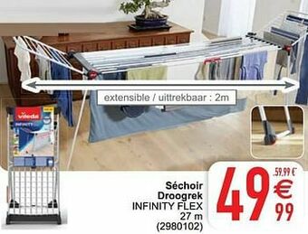 Cora Séchoir droogrek infinity flex aanbieding