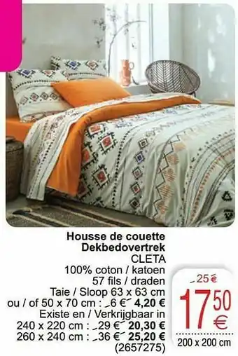 Cora Housse de couette dekbedovertrek cleta aanbieding