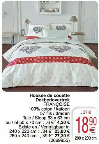 Cora Housse de couette dekbedovertrek françoise aanbieding