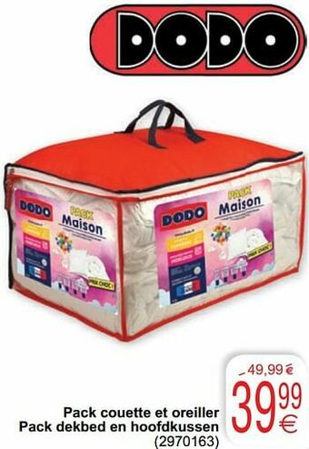 Cora Pack couette et oreiller pack dekbed en hoofdkussen aanbieding