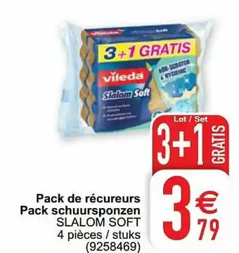 Cora Pack de récureurs pack schuursponzen slalom soft aanbieding