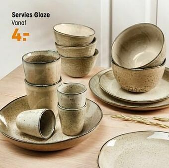 Kwantum Servies glaze aanbieding