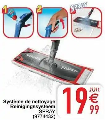 Cora Système de nettoyage reinigingssysteem spray aanbieding