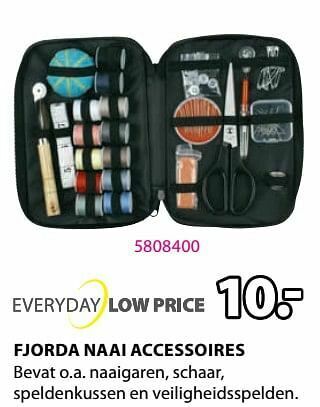 Jysk Fjorda naai accessoires aanbieding