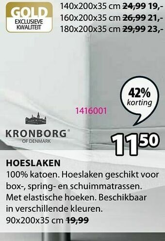 Jysk Hoeslaken aanbieding