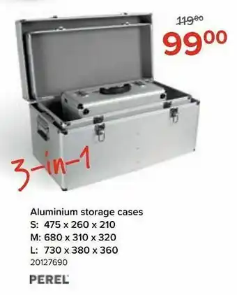 Euroshop Aluminium storage cases aanbieding
