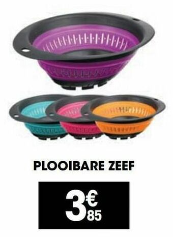 Plooibare zeef