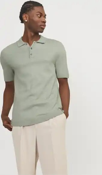 Bol.com JACK&JONES JJEEMIL KNIT POLO S/S SN Heren Trui - Maat S aanbieding