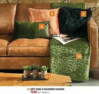 BricoPlanit Set van 2 manden safari aanbieding