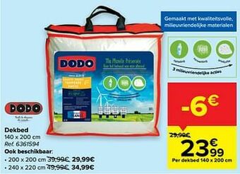 Carrefour Dekbed aanbieding