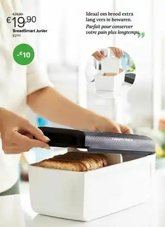 Tupperware Breadsmart junior aanbieding