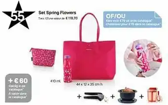 Set spring flowers