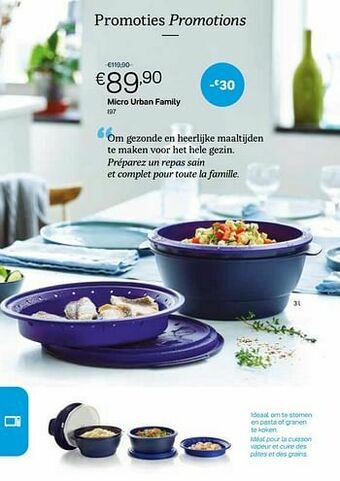 Tupperware Micro urban family aanbieding