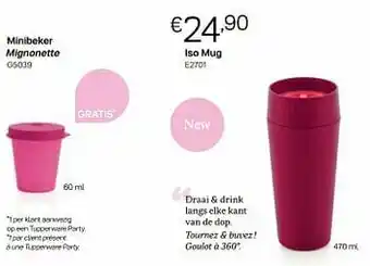 Tupperware Iso mug aanbieding