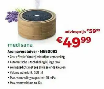 Medisana aromaverstuiver - me60083