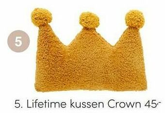 Baby & Tiener Lifetime kussen crown aanbieding