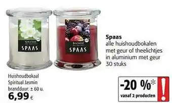 Colruyt Spaas huishoudbokaal spiritual jasmin aanbieding