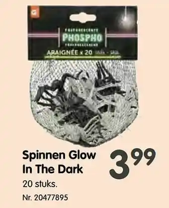 Spinnen glow in the dark