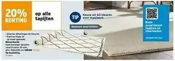 GAMMA Tapijten kant-en-klaar varamin zwart-crème aanbieding