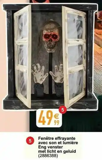 Cora Fenêtre effrayante avec son et lumière eng venster met licht en geluid aanbieding