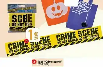 Tape crime scene