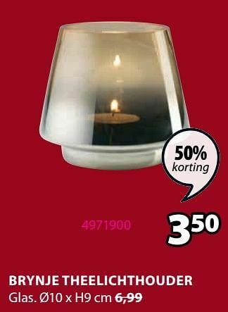 Jysk Brynje theelichthouder aanbieding