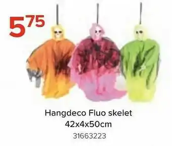 Hangdeco fluo skelet