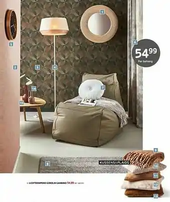 BricoPlanit Lichtdempend gordijn gambino aanbieding