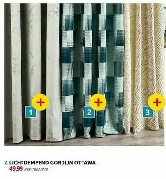 BricoPlanit Lichtdempend gordijn ottawa aanbieding