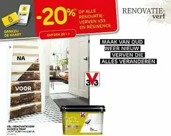 BricoPlanit Renovatieverf vloer + trap aanbieding