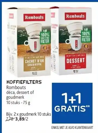 Alvo KOFFIEFILTERS aanbieding